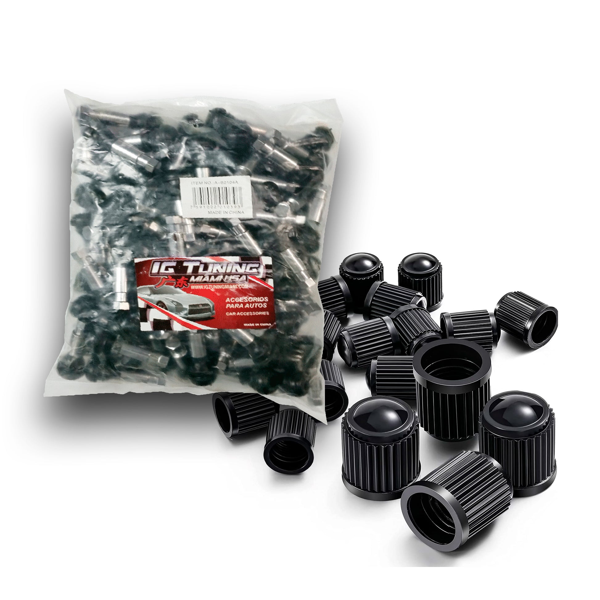 Black Valve Caps 500 Pcs image 0