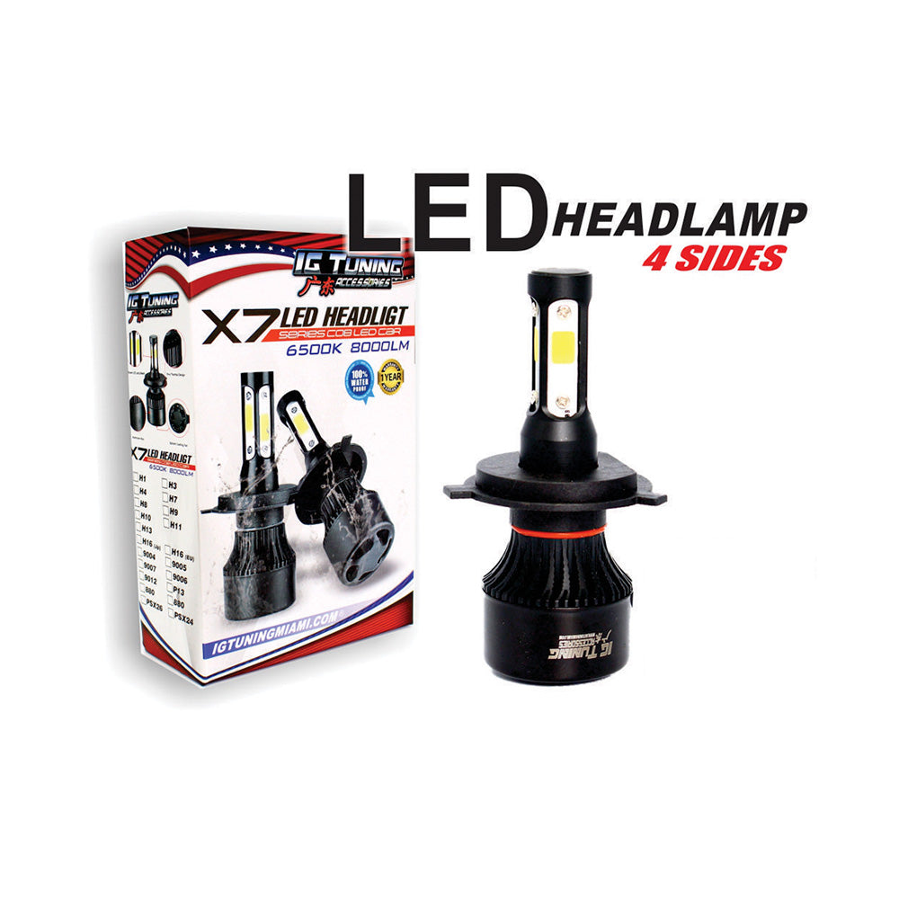 Headlight Led 4 sides Black 880-881 image 0