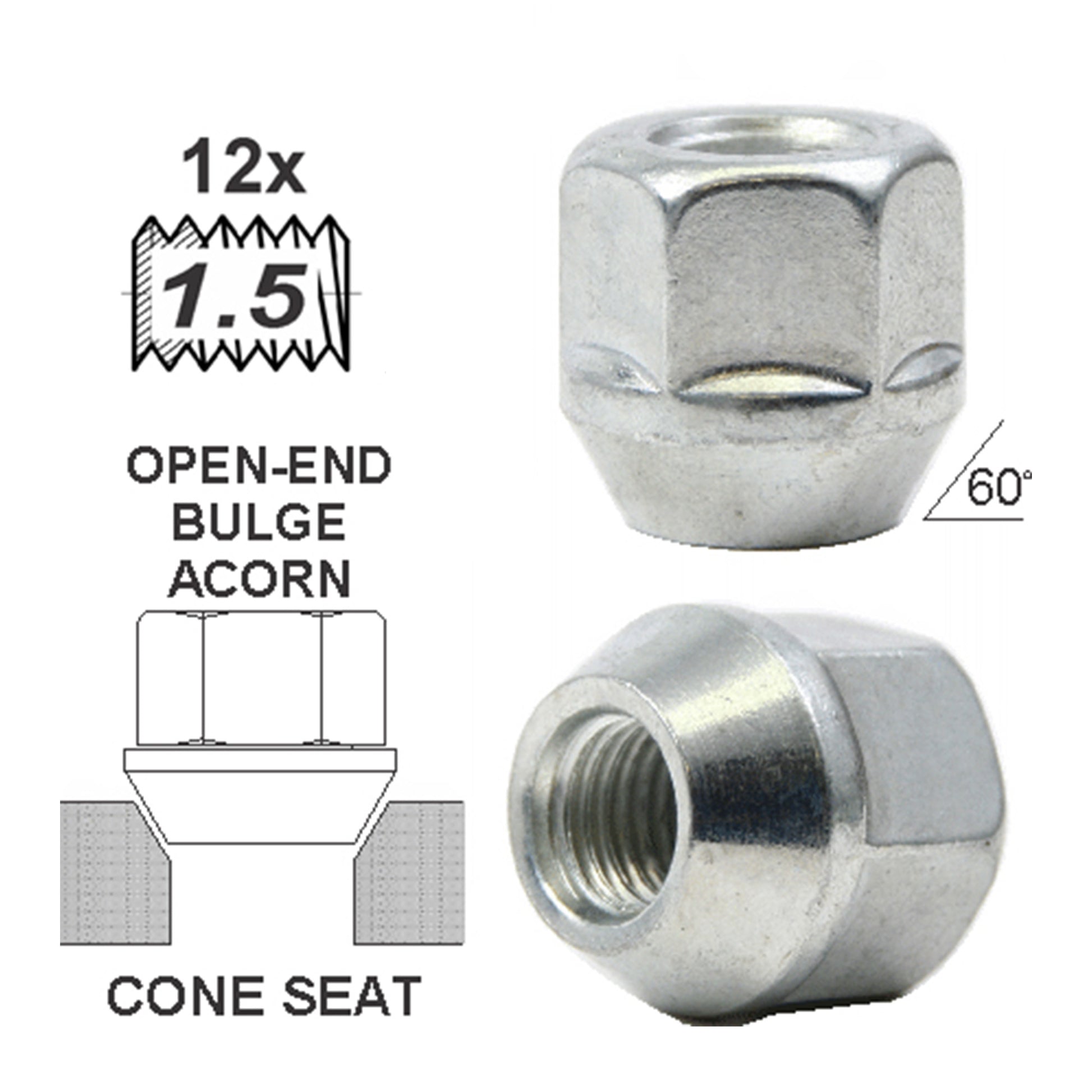 Open-End Bulge L16mm 12x1.5 image 0