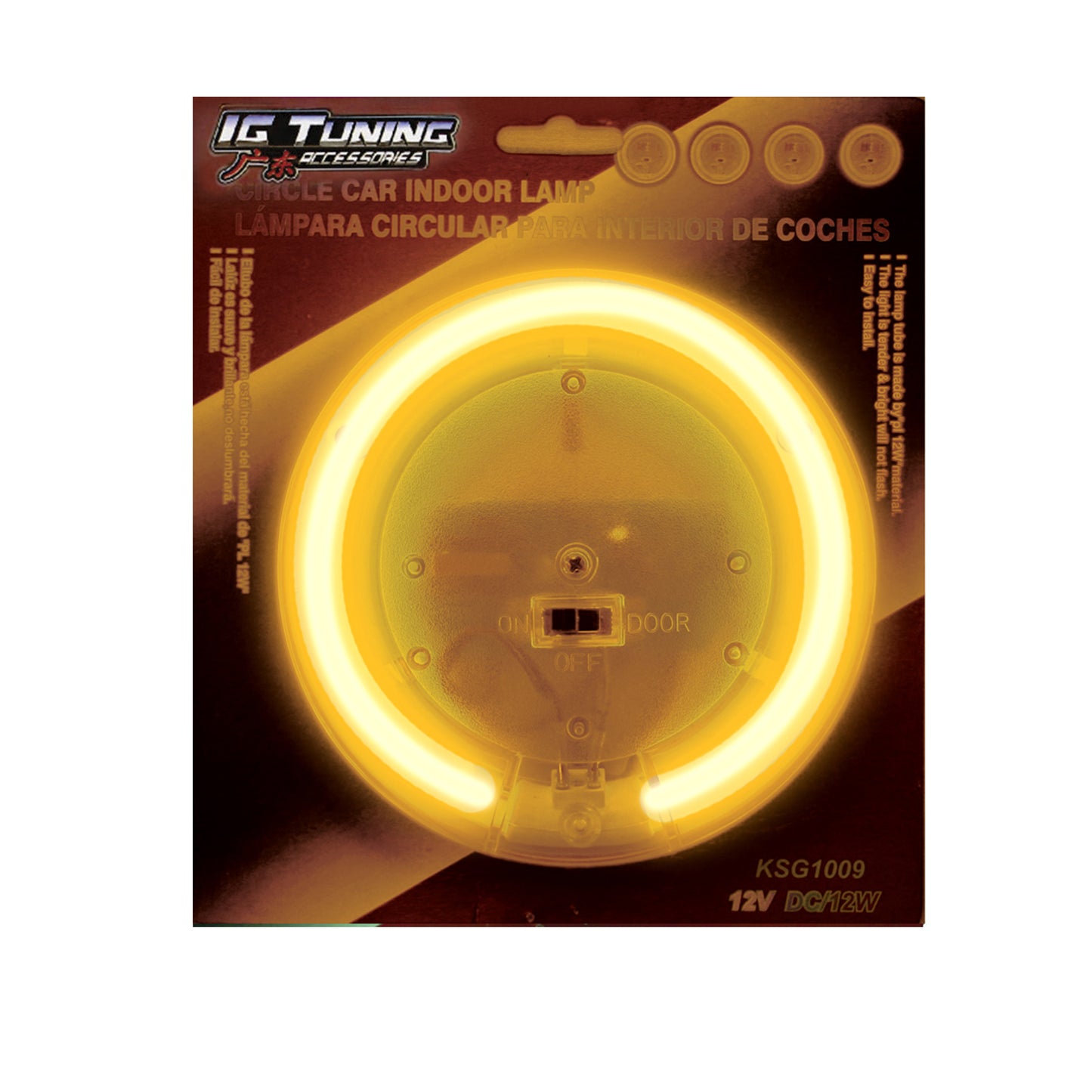 Round Roof Neon Light Yellow image 0