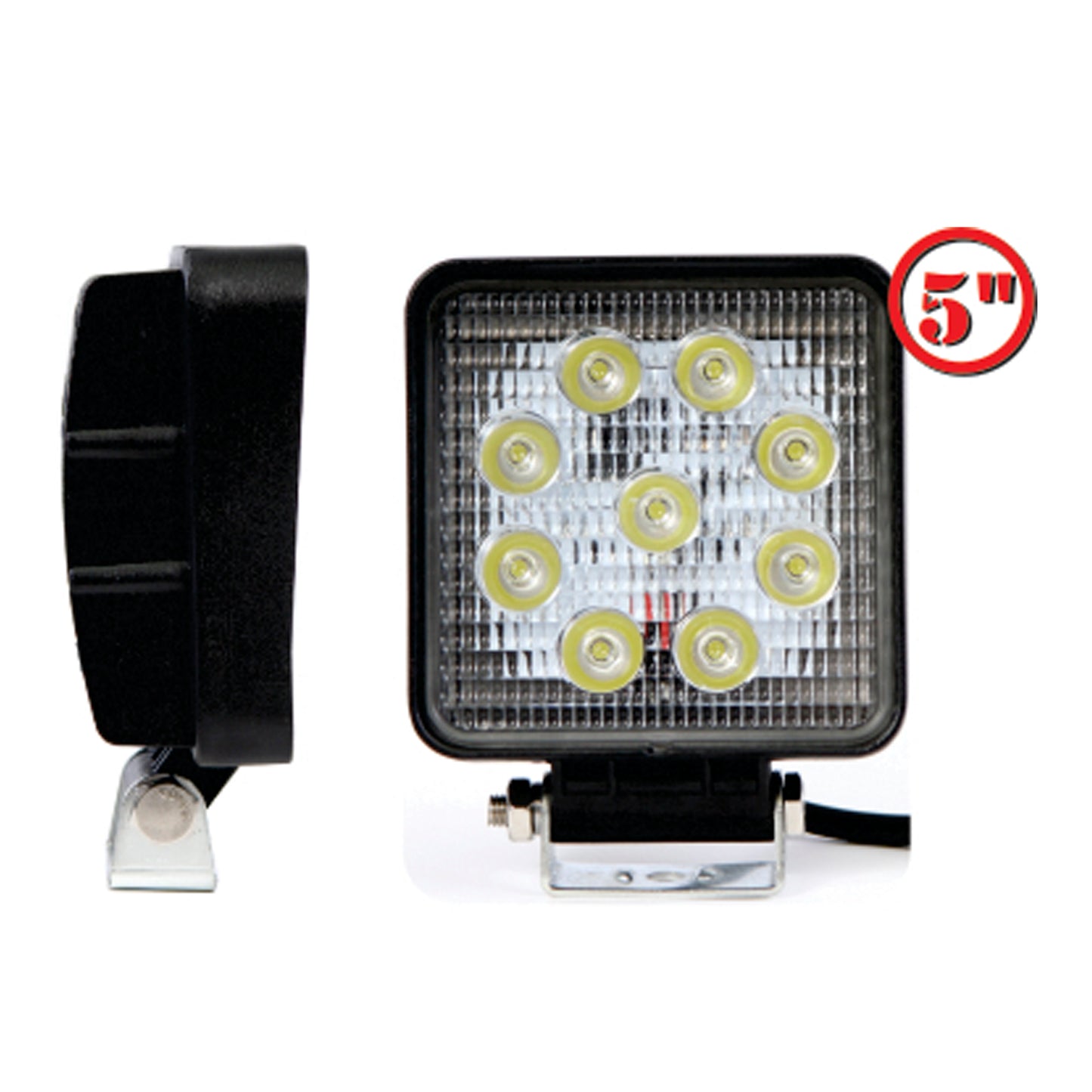 Square Fog Light 9 Led 2 Pcs image 0