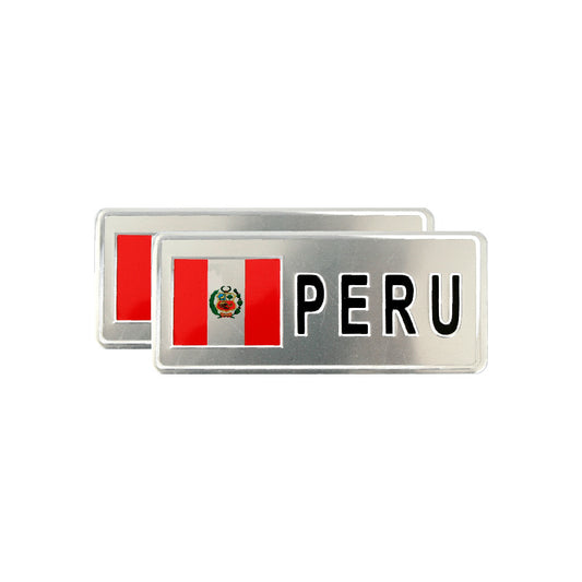 Flag Emblem Peru 2 pcs image 0