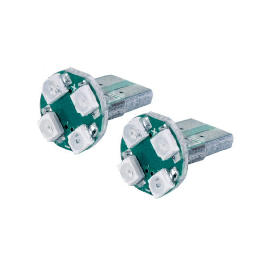 T10 4 Led Circuit Board Wedge Green image 0
