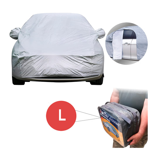 Car Cover (Size L) 190" x 70" x 47" 250 gr Cotton Inside image 0