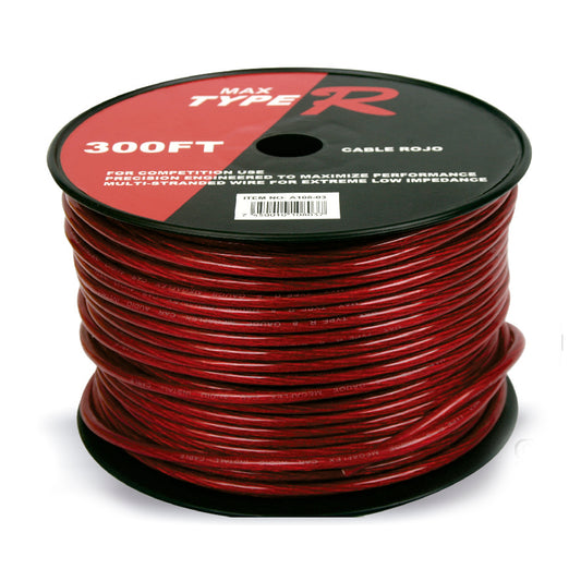 Free O2 Cable 91 mtrs 10GA Red image 0