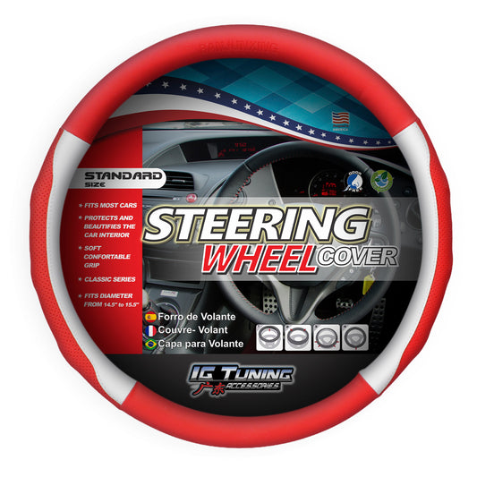 Steering Wheel cover Champion Red White image 0