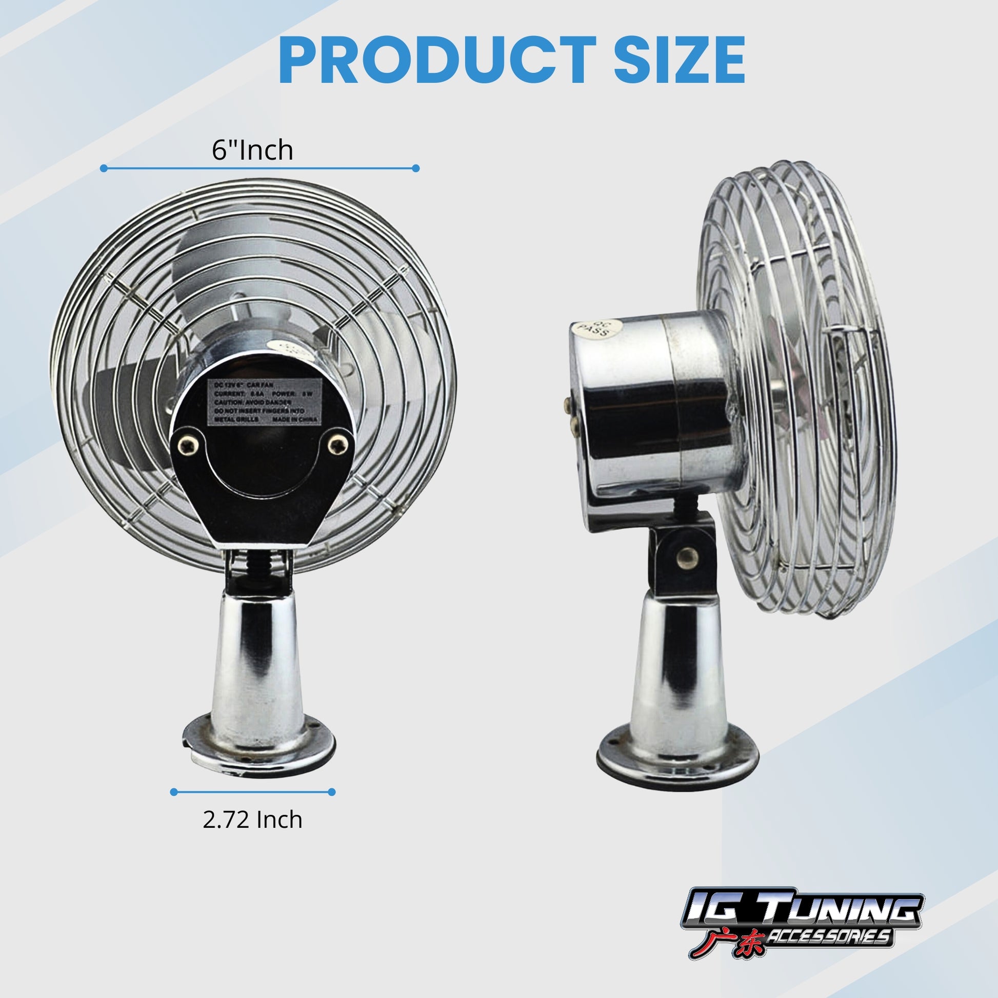Metal Blade Fan 6 inches image 1