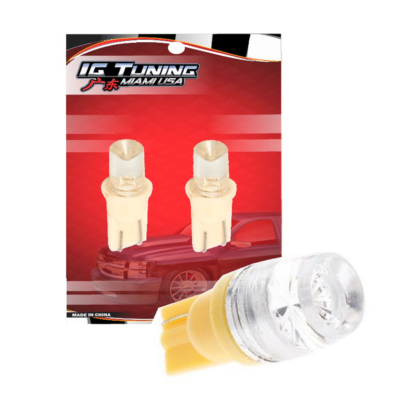 T10 1 Led 2 Pcs Yellow image 0