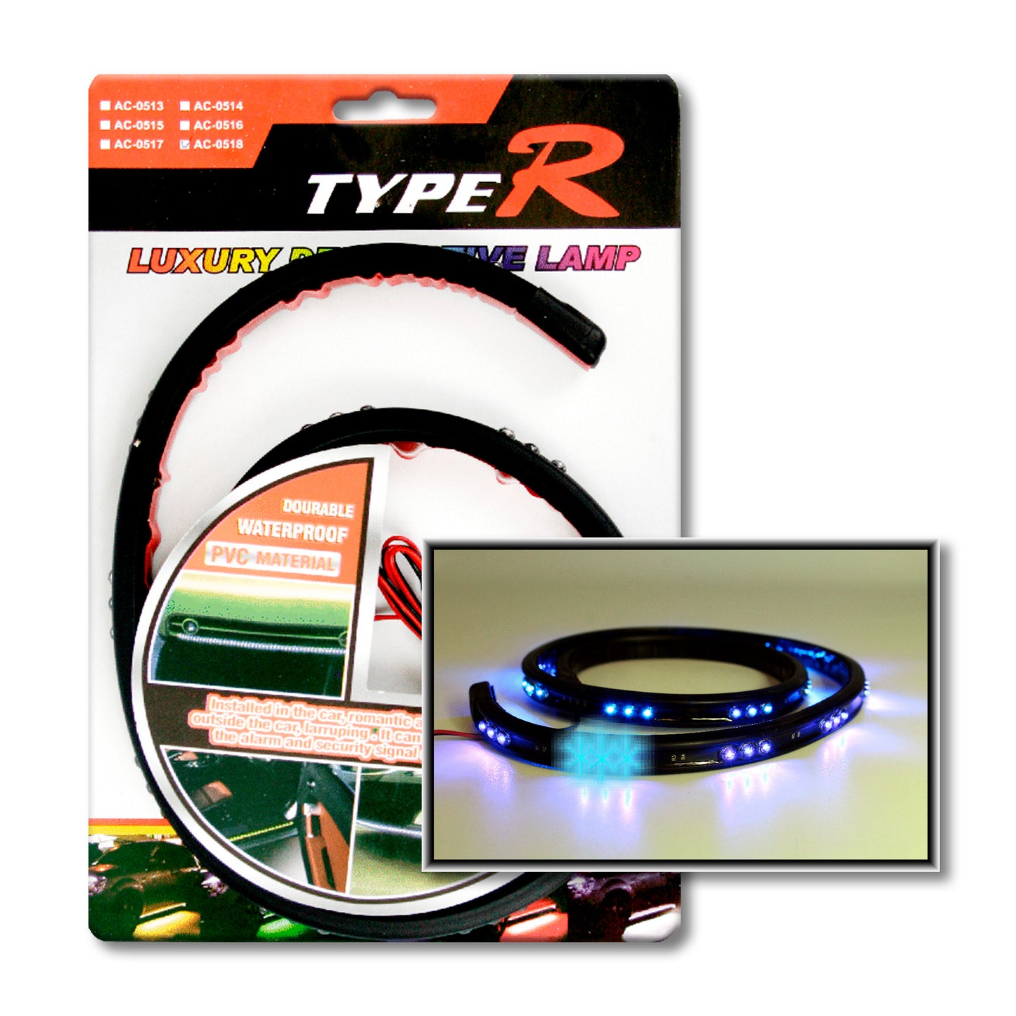LED Strips Black 60 cms Blue image 0