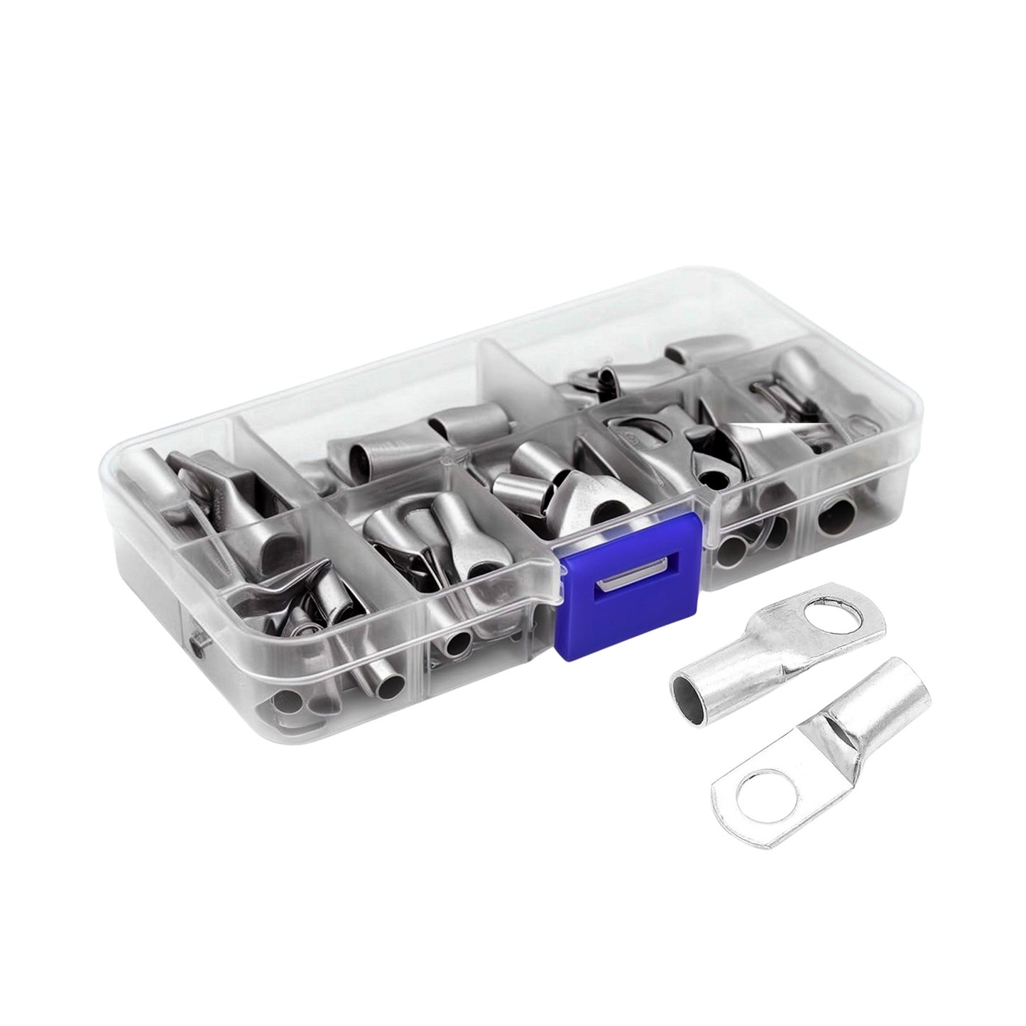60 Pcs Connector Kit Copper Ring Crimp Wire Terminal image 0