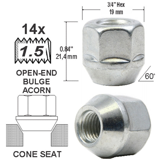 Open End Bulge 21 mm 14 x 1-50 image 0