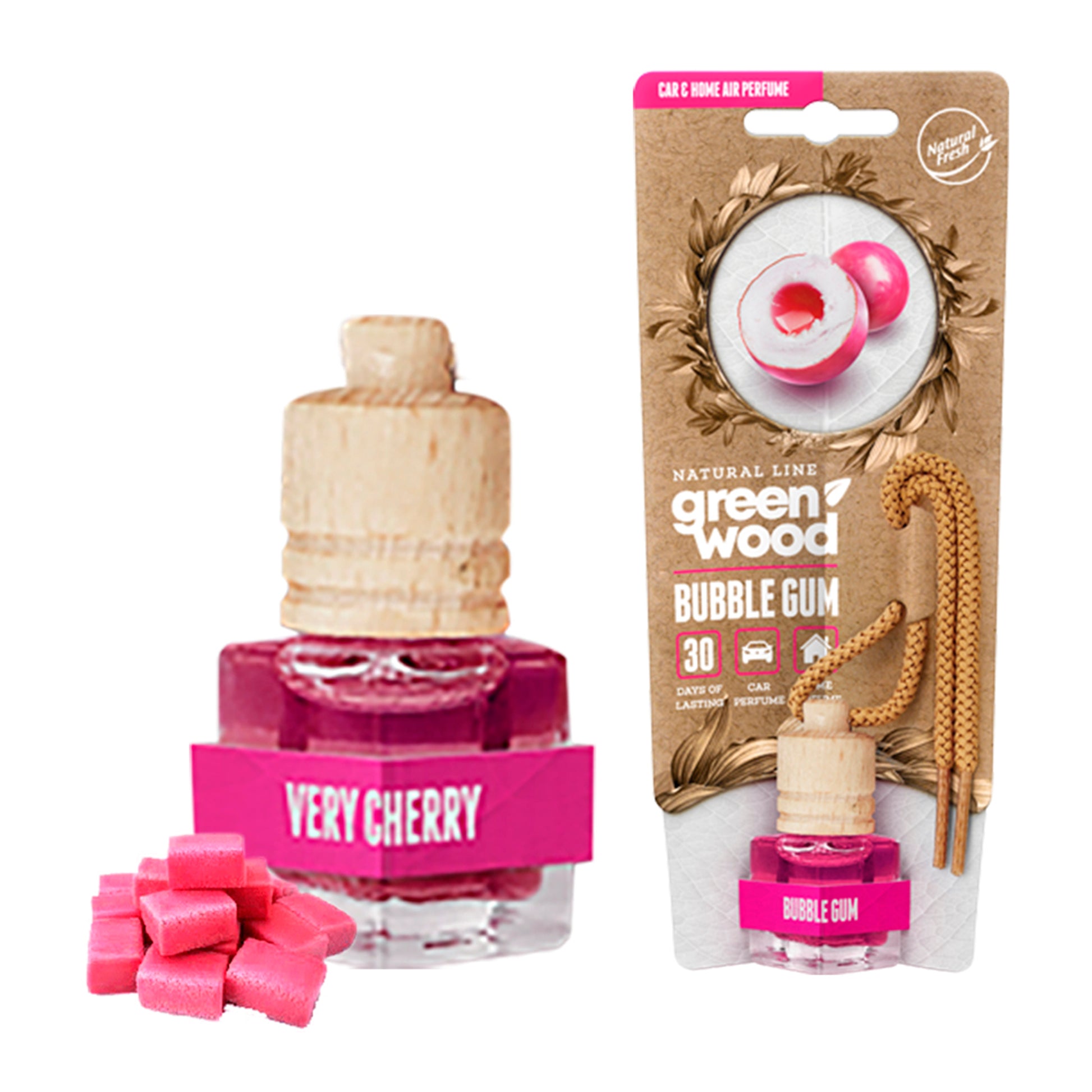 Green Wood Bottle 5ml Bubble Gum image 0