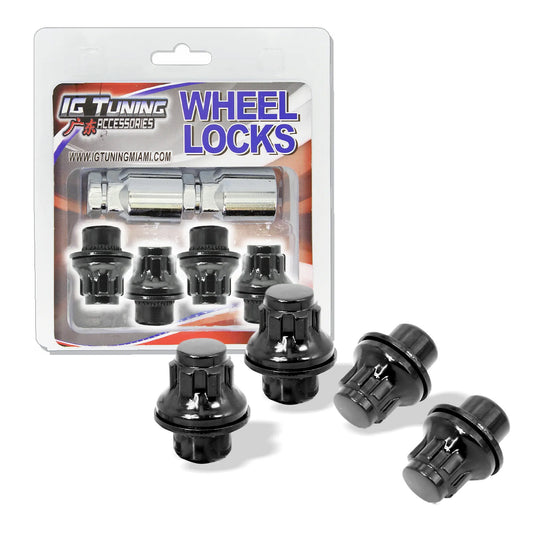 L37Mmx 12X1.5, Black 4 Nuts 2 Keys image 0