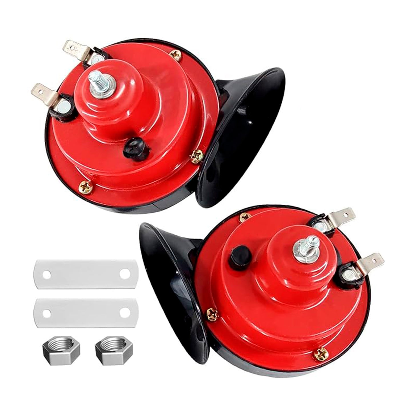 Double Shell Shape Horn Red Pl Not Relay image 0
