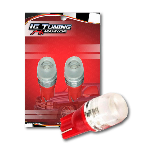 T10 1 Led Bull Eye Red 2 pcs image 0