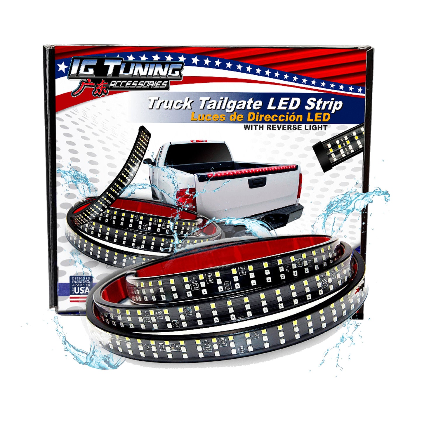 LED Stop Tail Strip 60 Inch with Reverse image 0