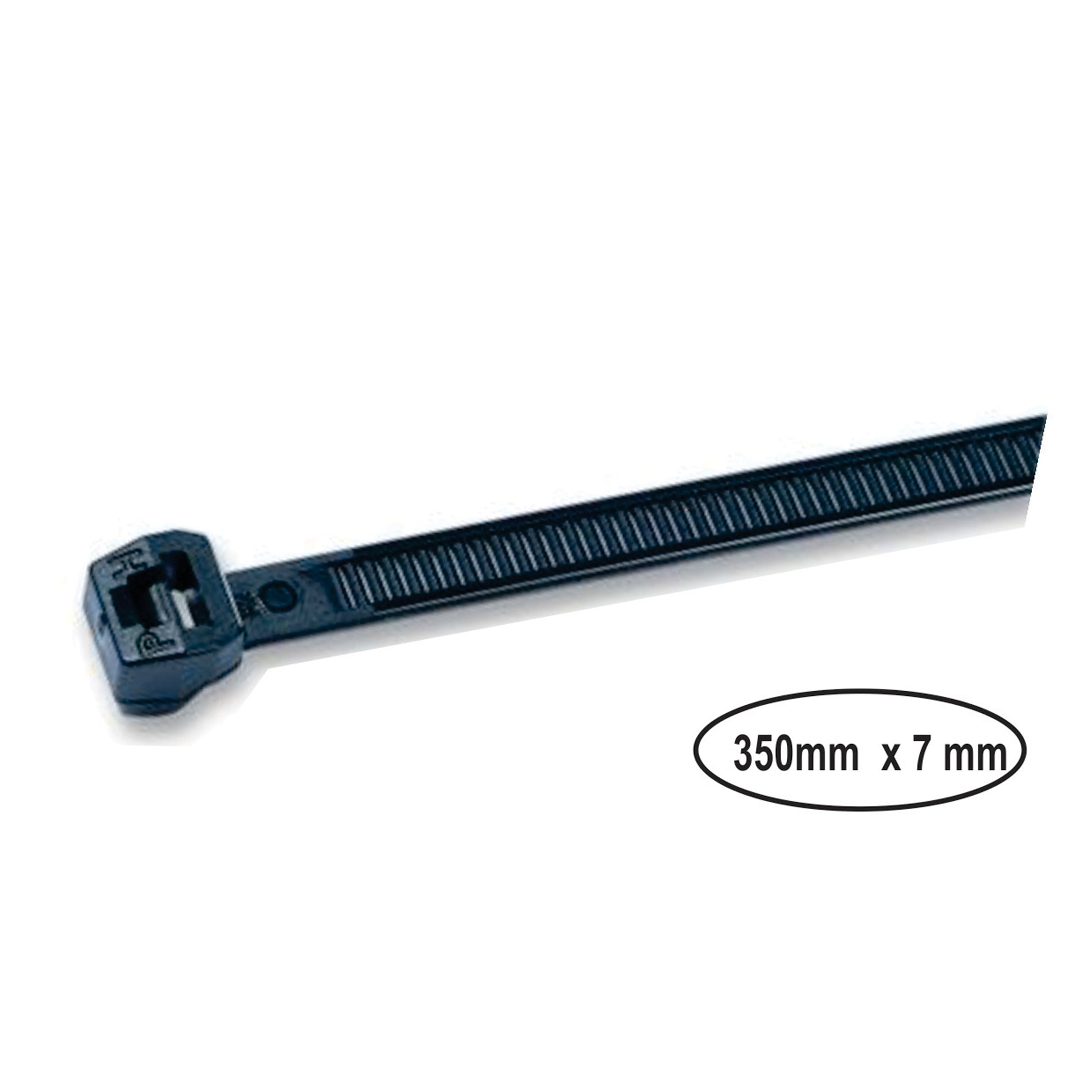 7 x 350 mm Black Tie Wrap 100 pcs image 0