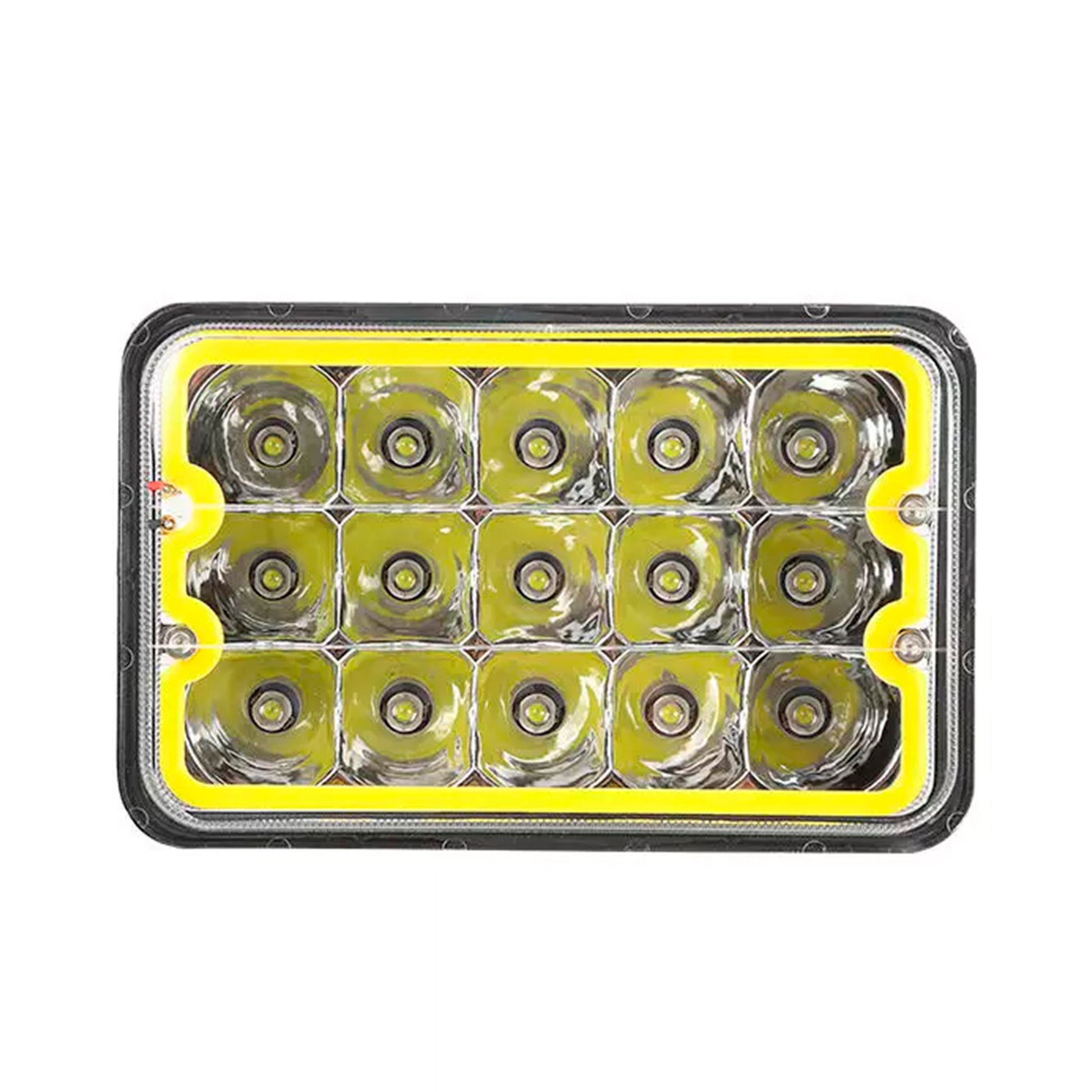 LED HeadLamp 4x6 15LED Ring LED 1 pcs image 0