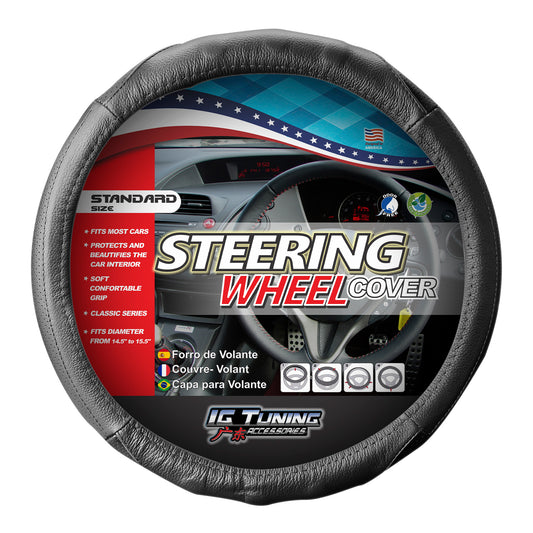 Steering Wheel Gray Thread image 0