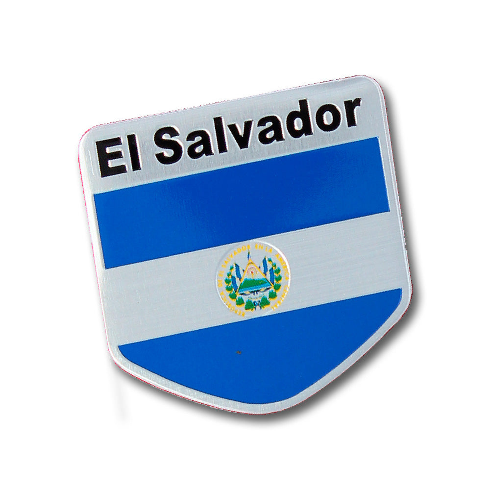 Sticker metal Salvador Flag image 0