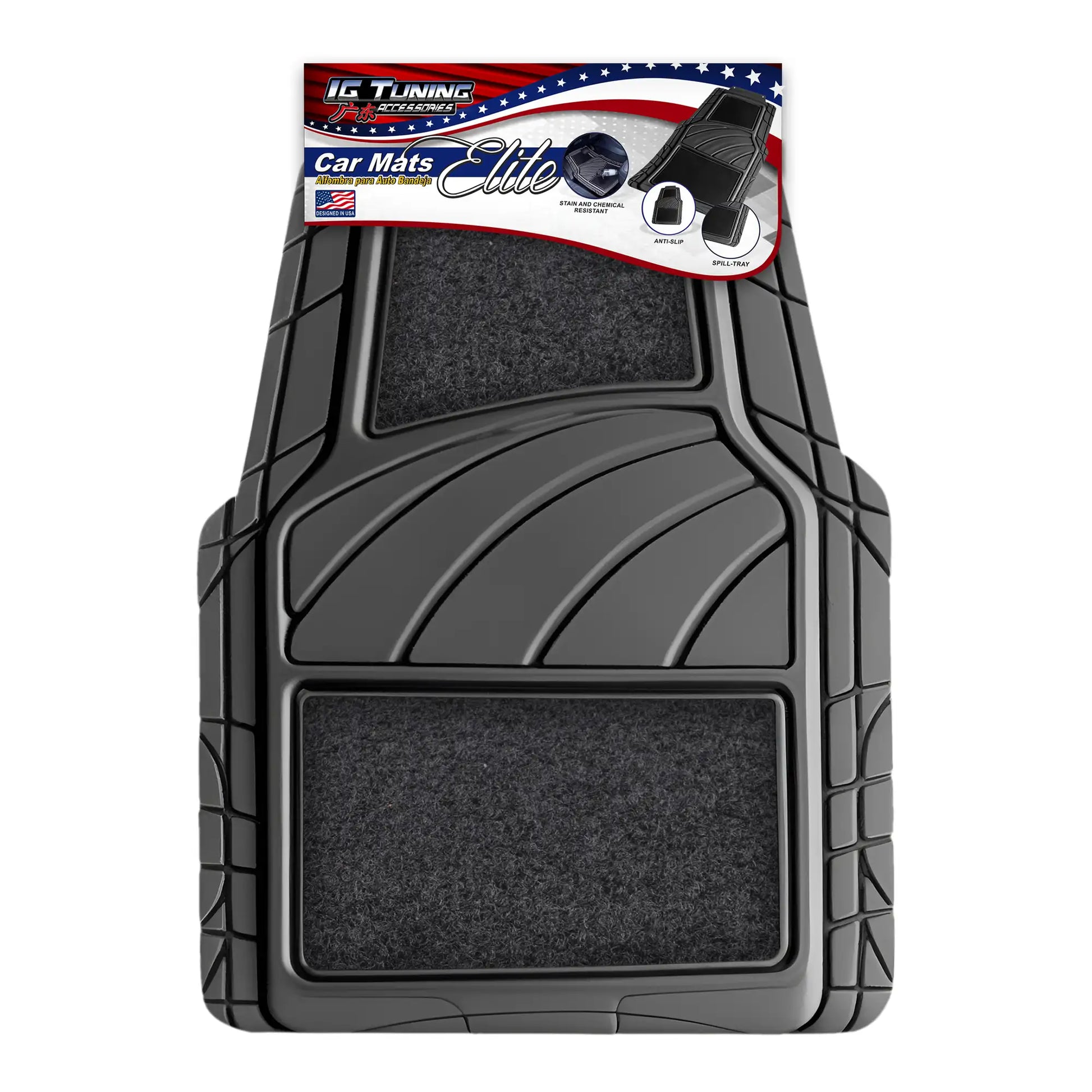 Floor Mat Elite 4 Pcs Gray image 0