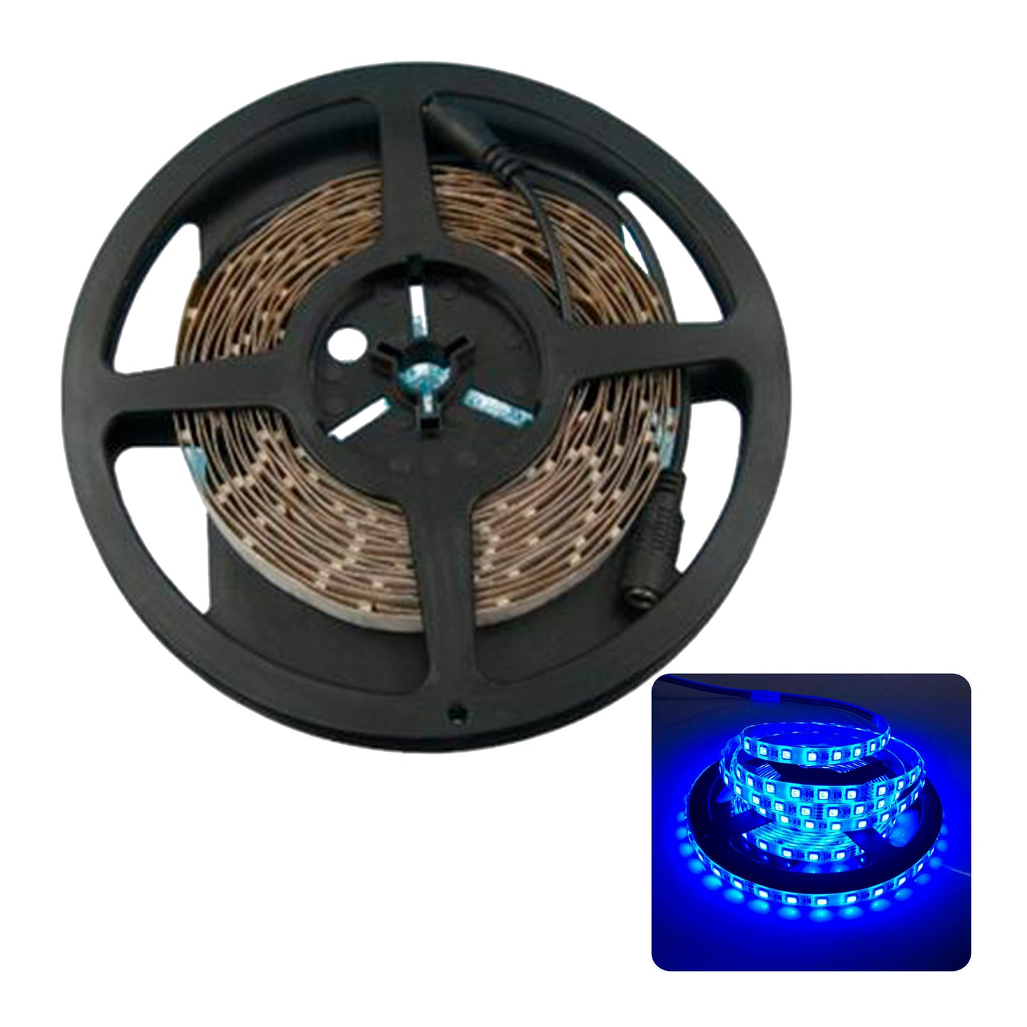5mts 300 Led 12V Adhesive Ribbon Blue image 0