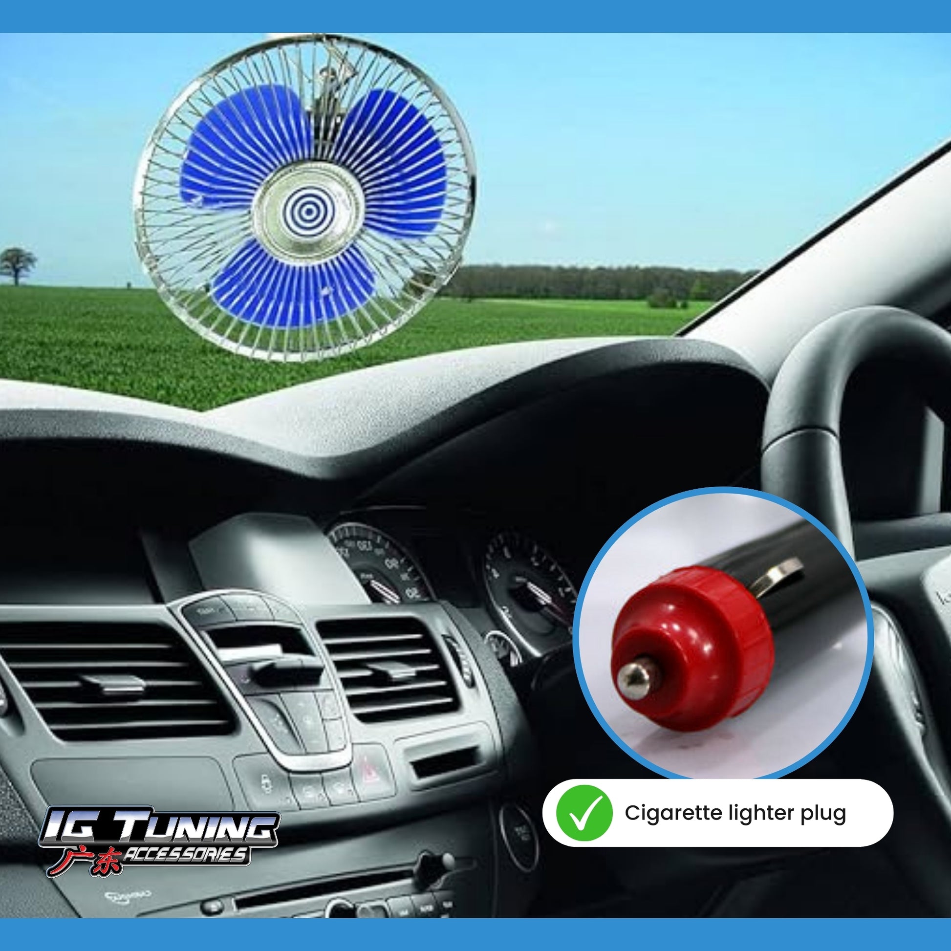 Blue Plastic Blade Fan image 2