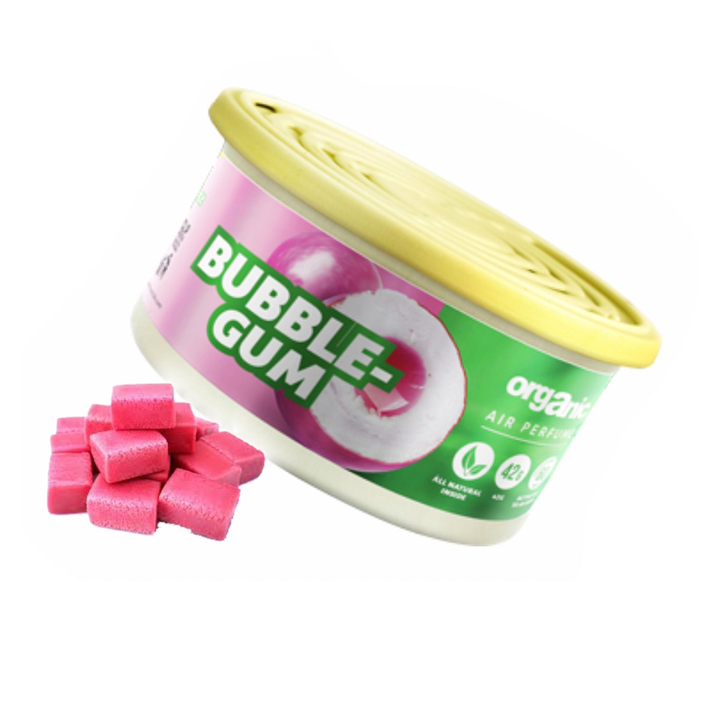 Organic Can Pure With Lid Bubble Gum 42 G image 0