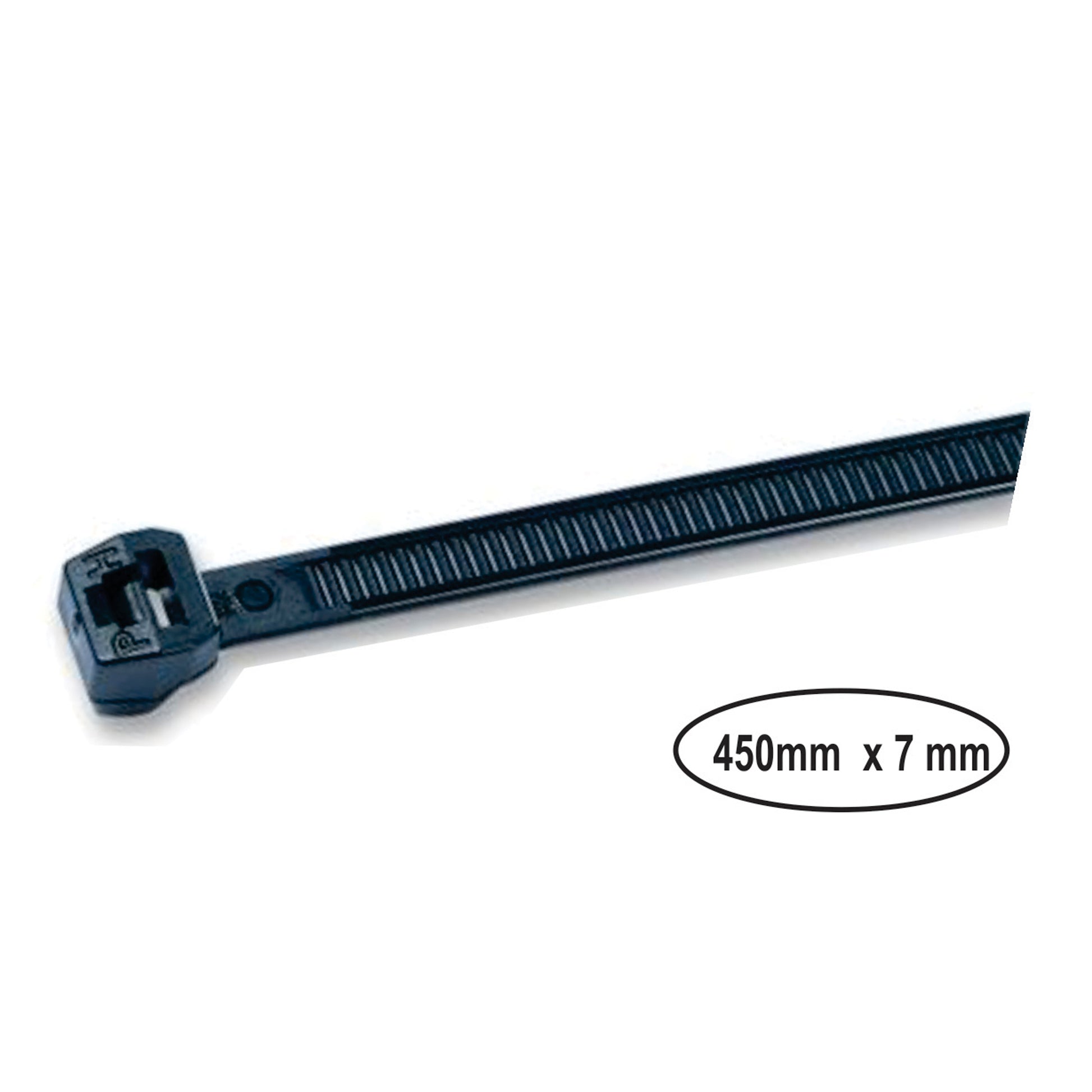 7 x 450 mm Black Tie Wrap 100 pcs image 0