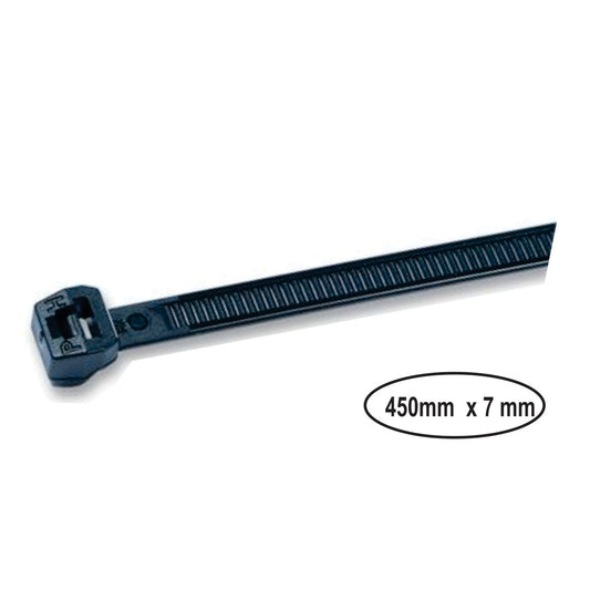 7 x 450 mm Black Tie Wrap 100 pcs image 0