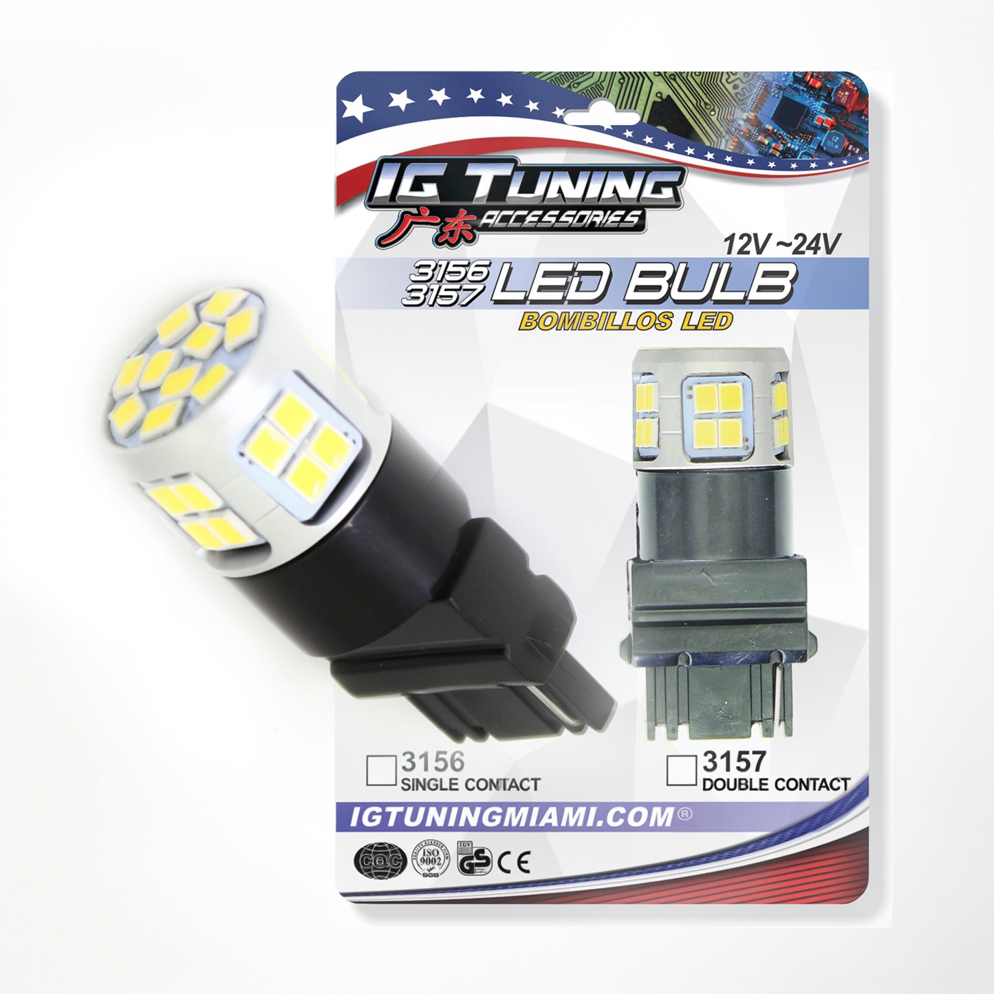 3157 LED Double Contact 30 LED White image 0