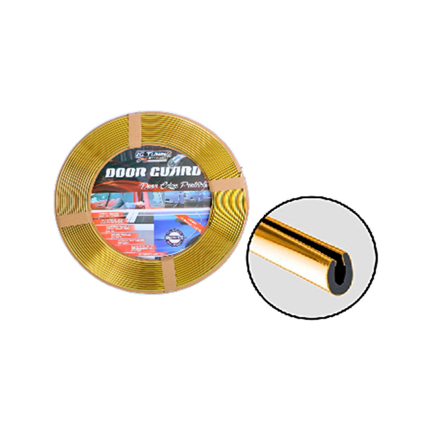 Car Door Rubber Guard Protector Strip Gold image 0