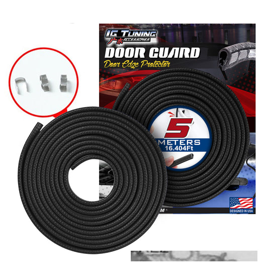 Car Door Rubber Guard Protector Strip Black image 0