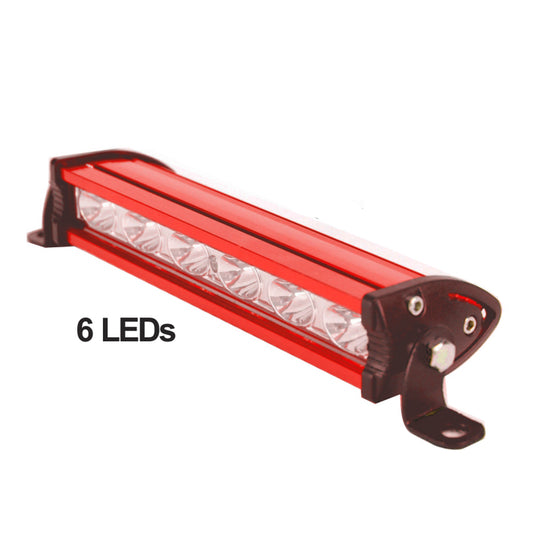 Alum Red 6 Led Light Bar image 0