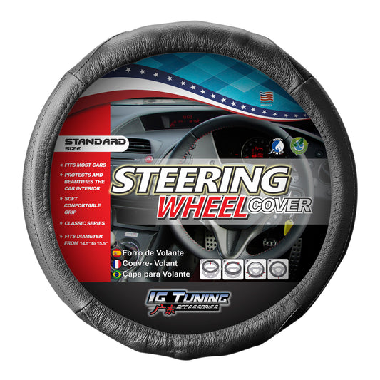 Steering Wheel Black Thread image 0