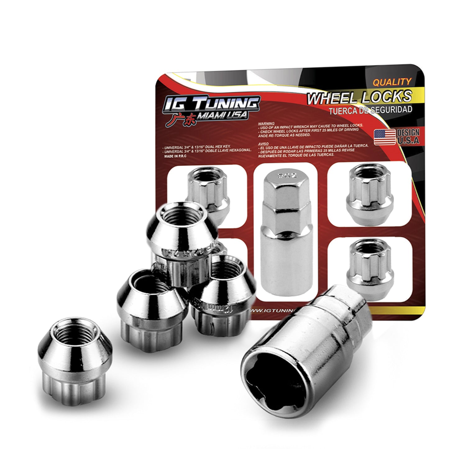 Cone Acorn Bulge open End Wheel Locks 12x1-25 image 0