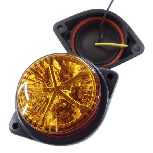 2 Pcs Round Stop 6X8 Yellow image 0