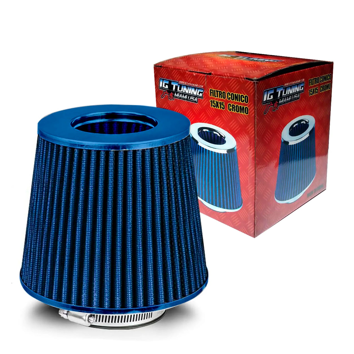 Air Filter Cone Blue image 0