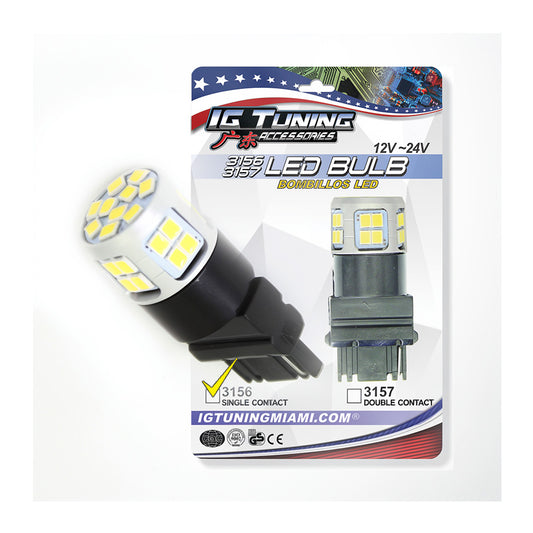 3156 LED Single Contact 30 Leds Yellow image 0