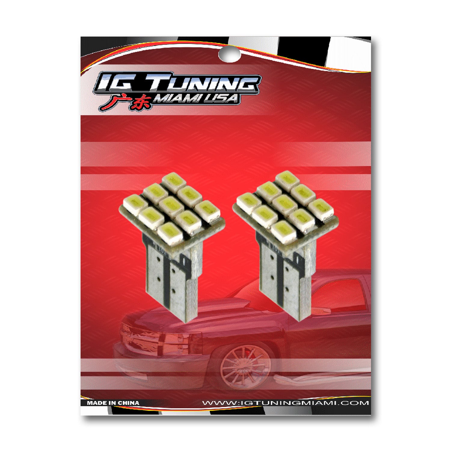 T10 3X3 Led Blue image 0