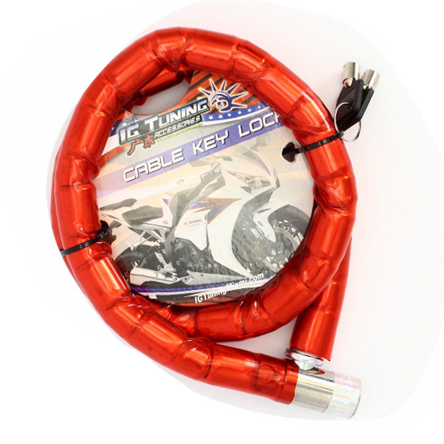 Motorcycle Cable Lock Armored 22x100 cms image 0